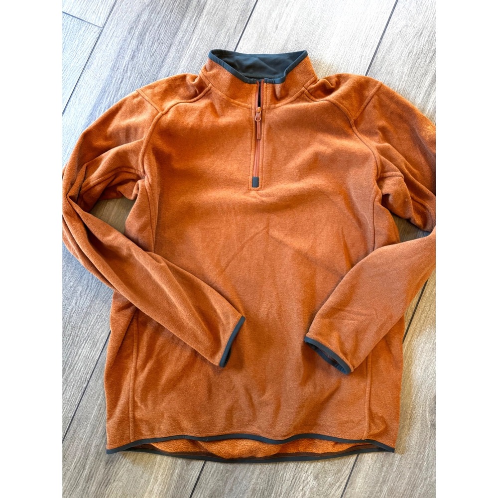 Arcteryx Delta LT Zip Neck Fleece Pullover Orange Mens Large Polartec Mid Layer